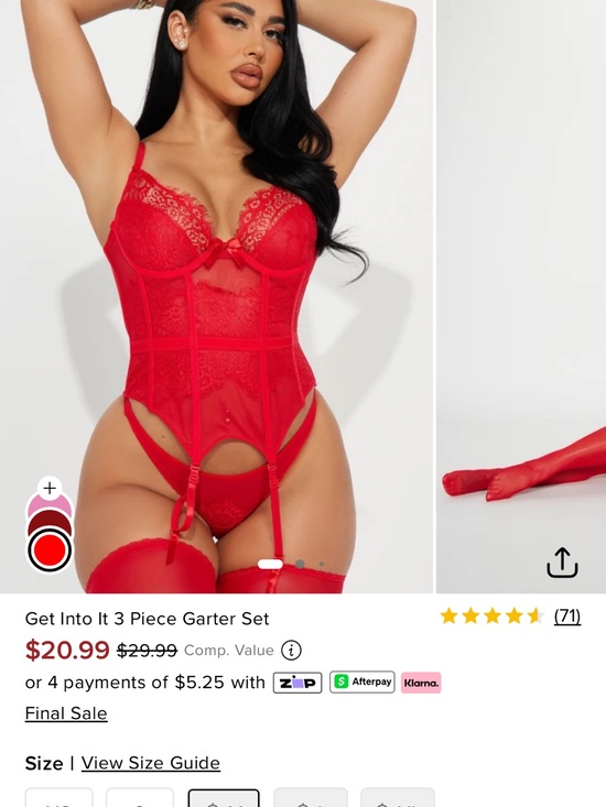 Fashion Nova Other - Fashion Nova Red Lace 3-Piece Garter Set